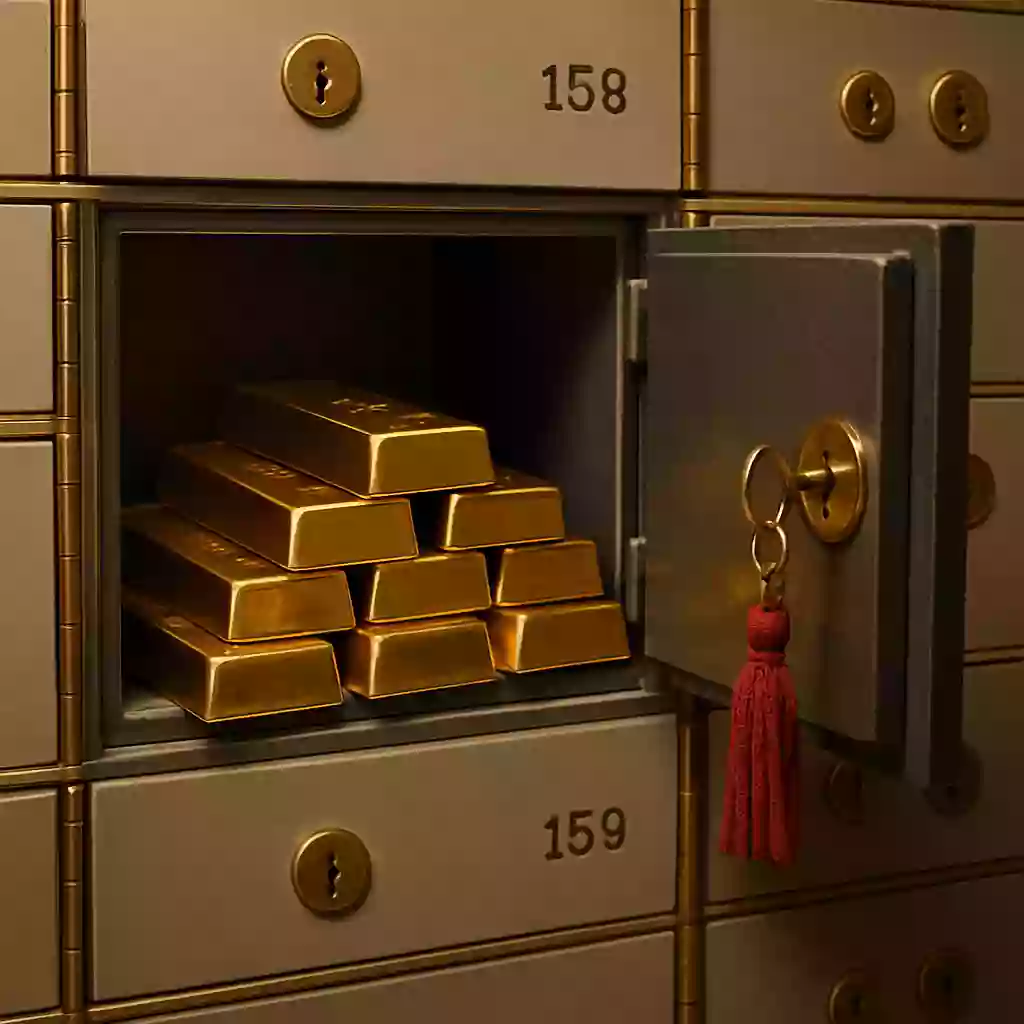 Banka Kiralık Kasada Altın Güvenliği Banka kiralık kasasında güvenle saklanan fiziki altınlar