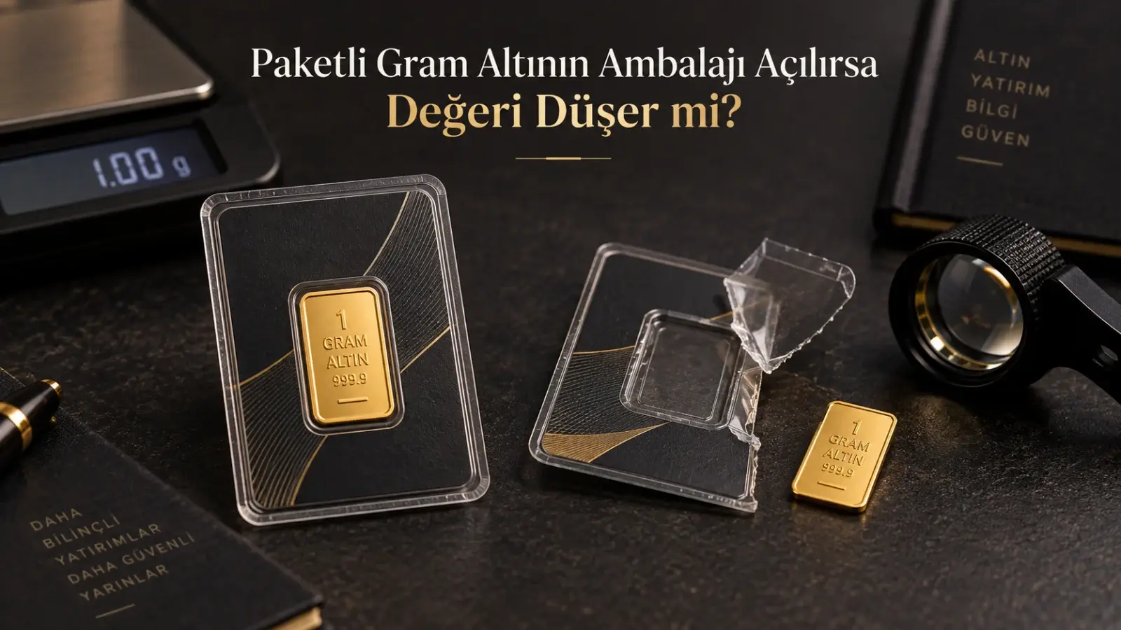 gram altın ambalajı açılınca değeri düşüyor mu?