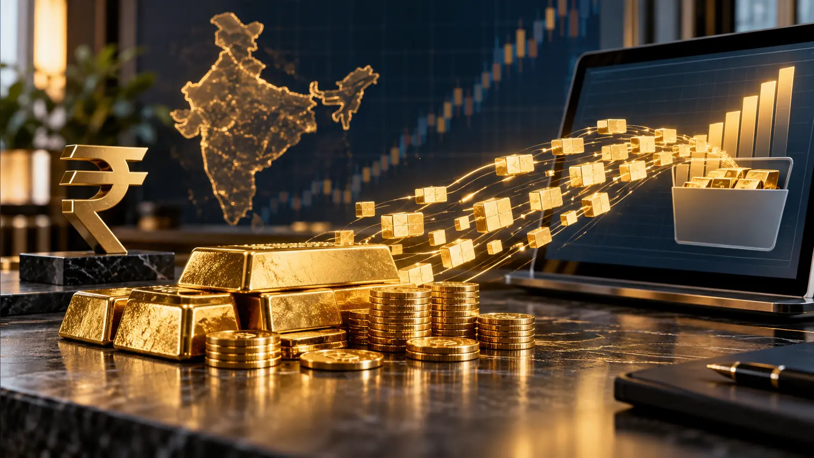 Hindistan'da altın ETF girişleri hızlandı