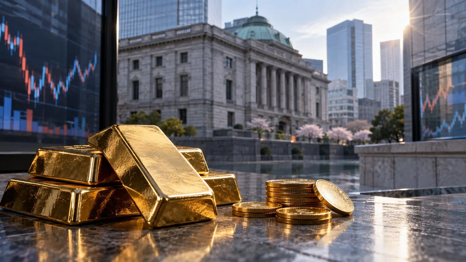 Japonya Merkez Bankasının faiz kararı sırasında ons altın 4.384 dolar çevresinde işlem gördü.